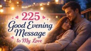 225 Good Evening Message to My Love for Every Relationship