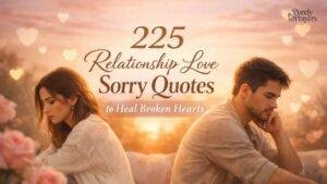 225 Relationship Love Sorry Quotes to Heal Broken Hearts