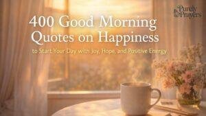 400 Good Morning Quotes on Happiness to Start Your Day with Joy, Hope, and Positive Energy