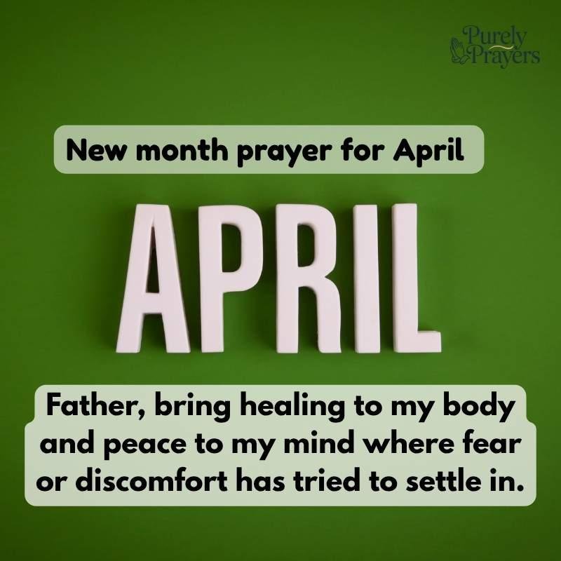 April Month Prayer for Health, Healing, and Well-Being
