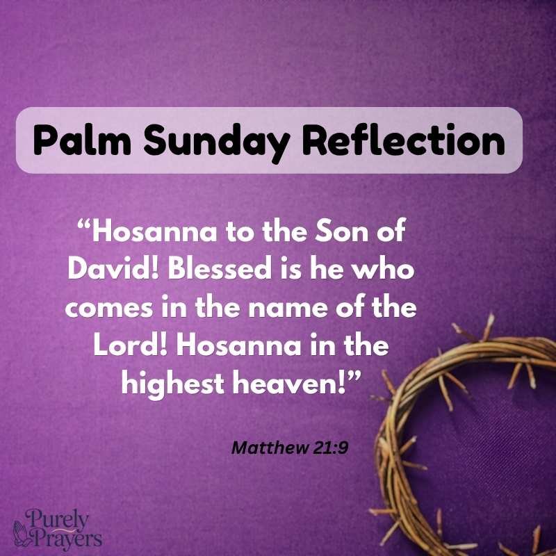 Bible Verses for Palm Sunday Reflection