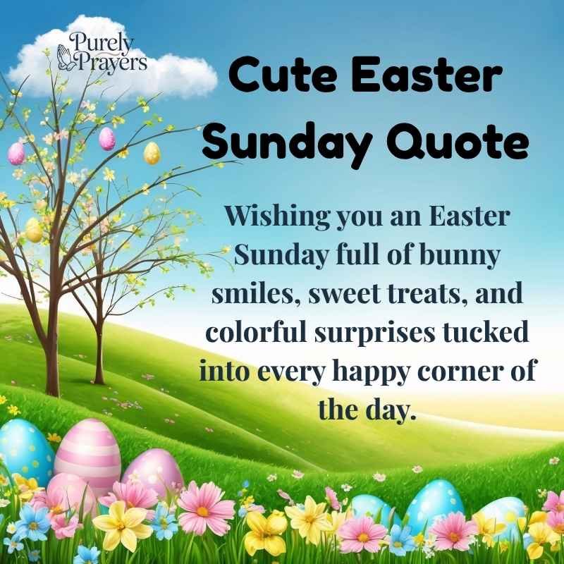 Cute Easter Sunday Quotes for Kids and Bunny Fun