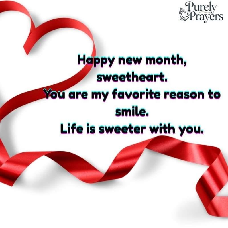 Cute Happy New Month Wishes to Make Your Love Smile
