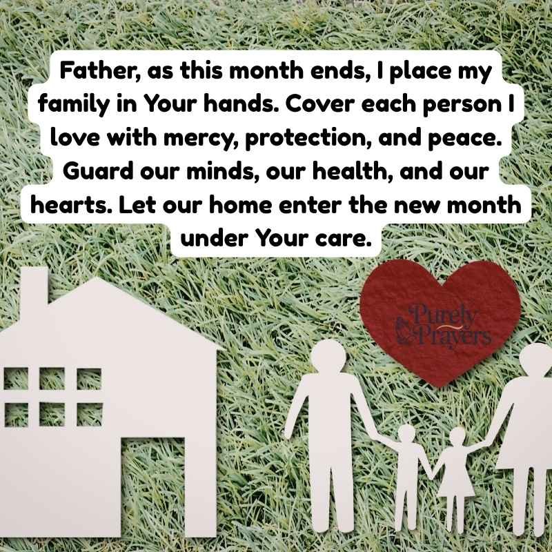 End of the March Prayers for Family, Home, and Loved Ones
