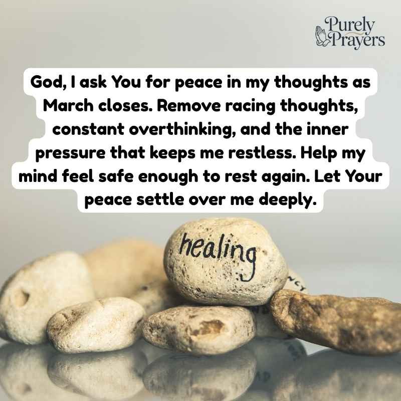 End of the March Prayers for Healing, Peace, and Emotional Restoration