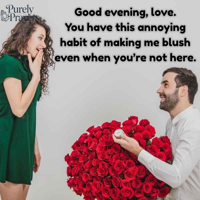 Flirty Good Evening Messages for My Love
