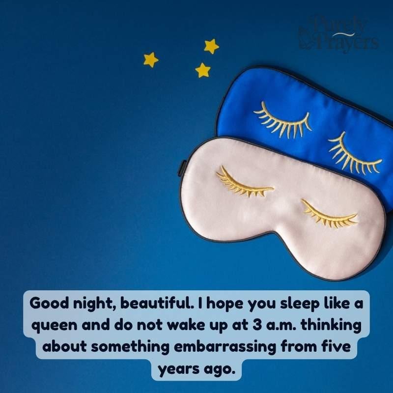 Funny texts to leave her smiling at night
