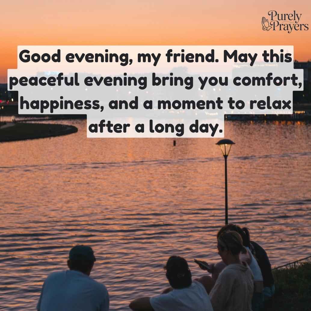 Good Evening Message to a Friend