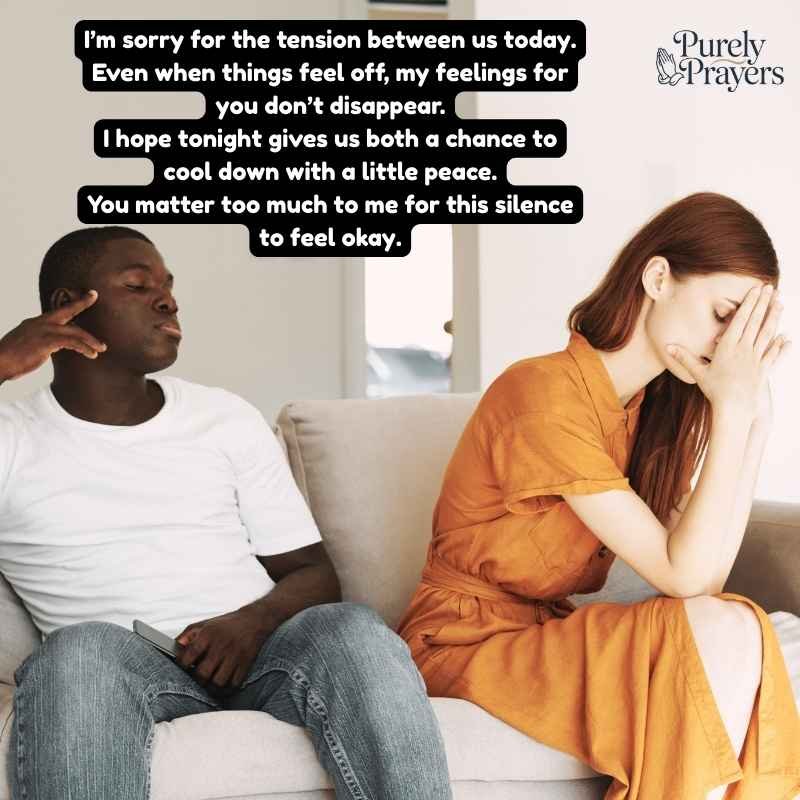 Good Evening Messages for Her After an Argument
