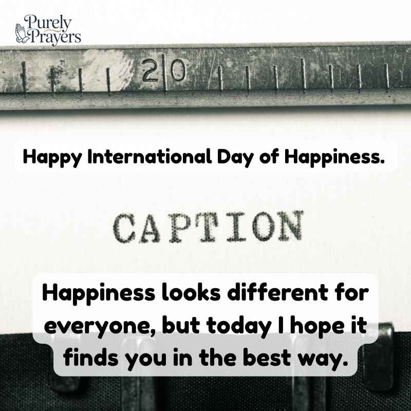 Happiness Day Wishes for Instagram Captions