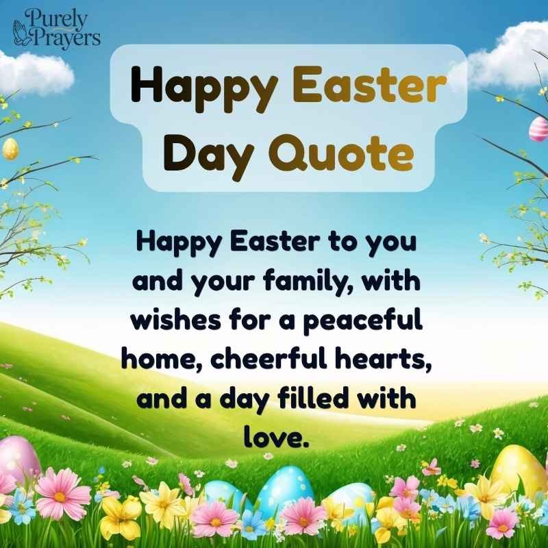 Happy Easter Day Quotes for Family and Friends