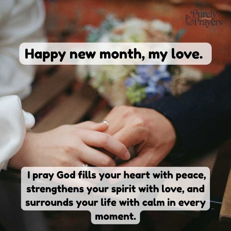Happy New Month Prayers for Your Love
