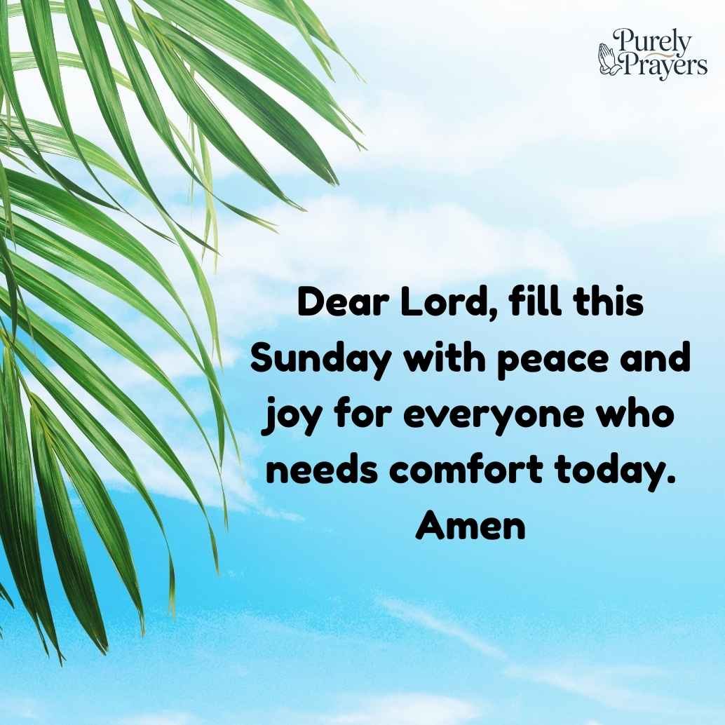Happy Sunday Blessings and Prayers for Peace and Joy