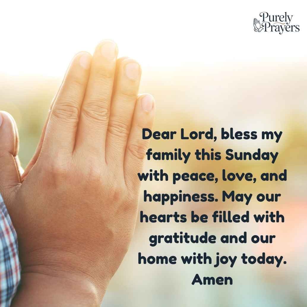 Happy Sunday Wishes for Family Members