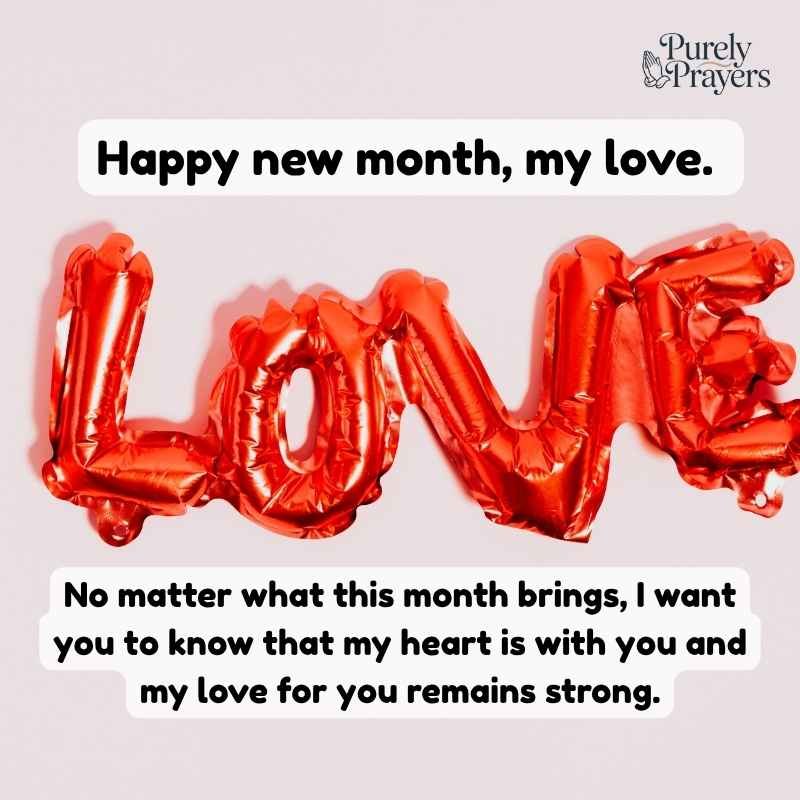 Heart-Touching Happy New Month Messages to My Love
