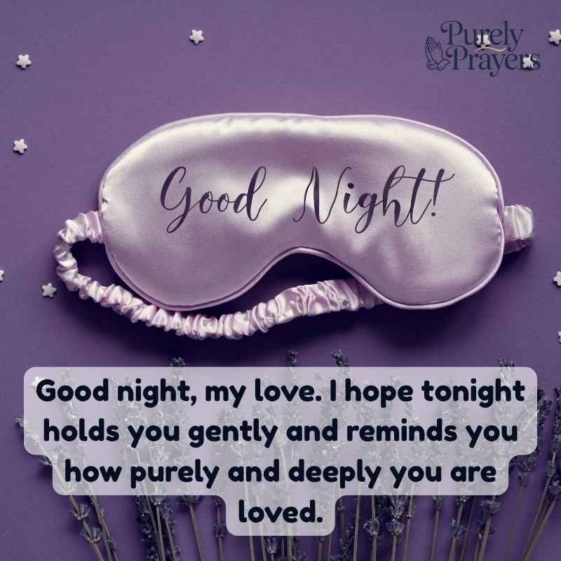 Heartfelt Good night message for her with pure love
