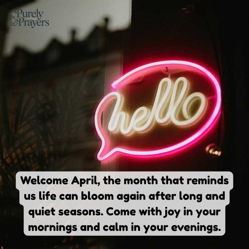 Hello April Quotes to Welcome the New Month

