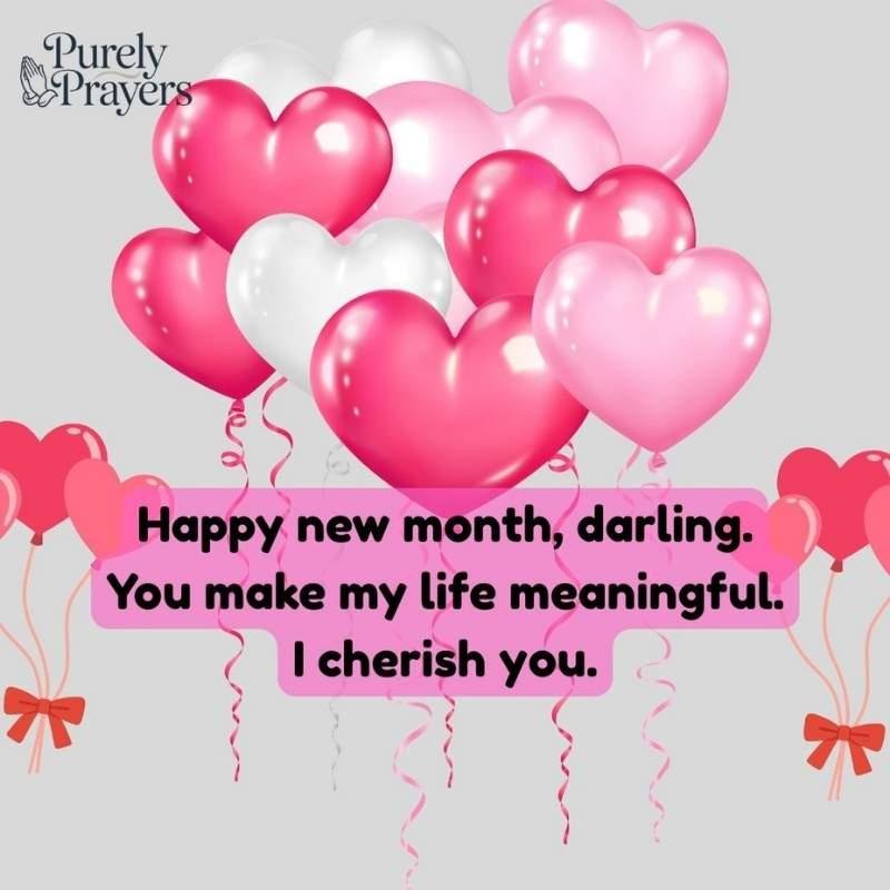 How to Write a Personal Happy New Month Wishes for Your Love
