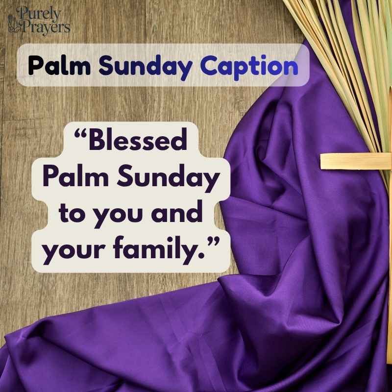 Palm Sunday Captions for Instagram Posts