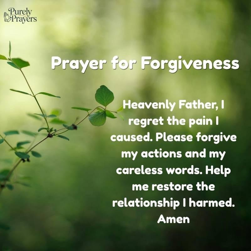 Prayer for Forgiveness for Hurting Someone You Love