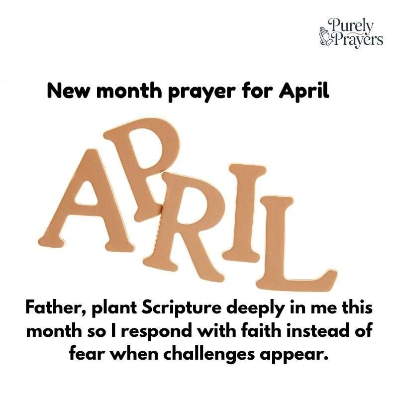 Prayer for the Month of April With Bible Verses
