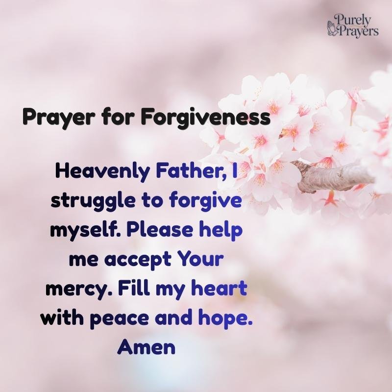 Prayer to Forgive Yourself and Find Inner Peace