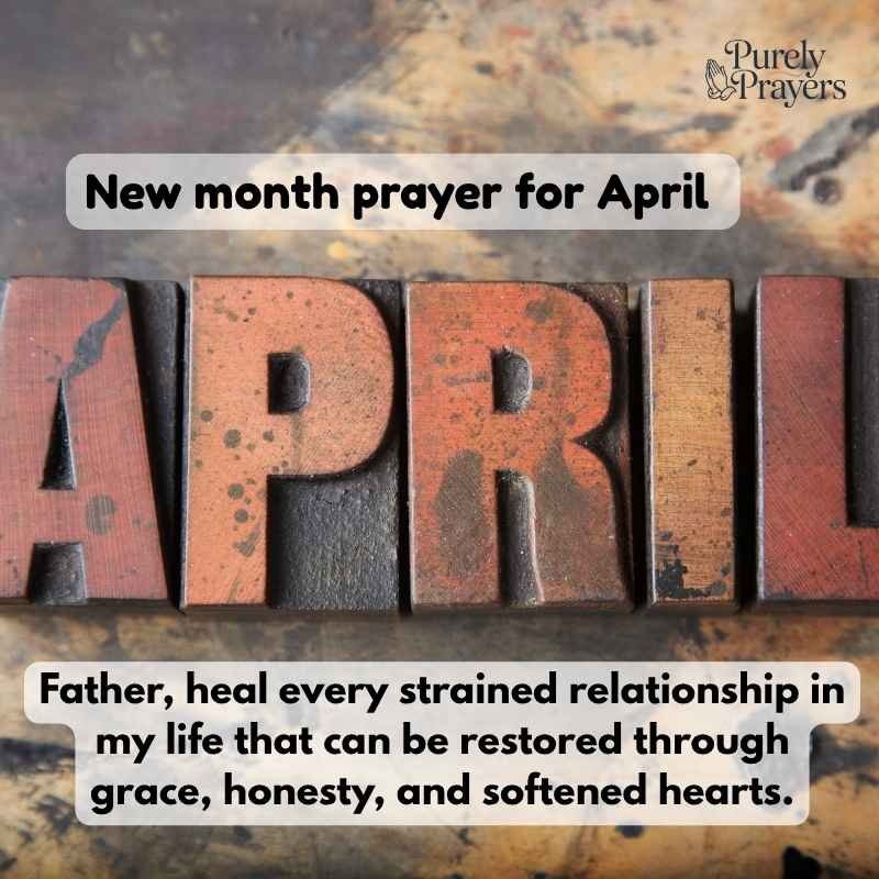 Prayers for Family, Relationships, and Emotional Healing in April
