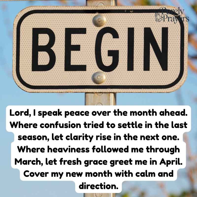 Prophetic Prayer for March Ending and April Beginning
