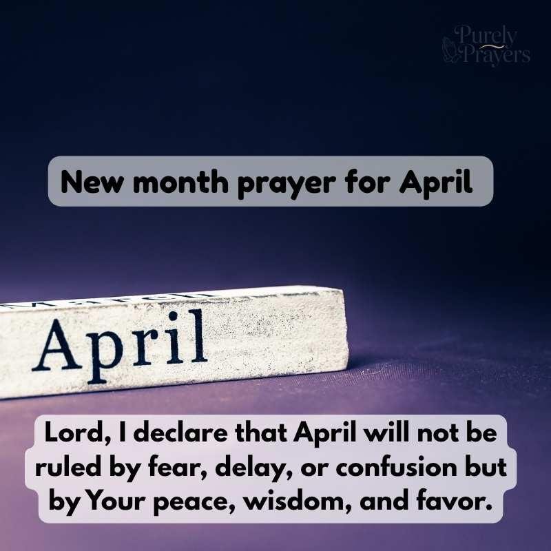 Prophetic Prayer for the Month of April
