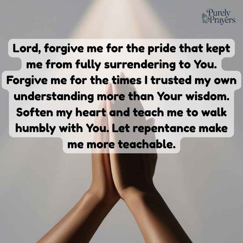 Repentance Prayers to Close March with a Clean Heart
