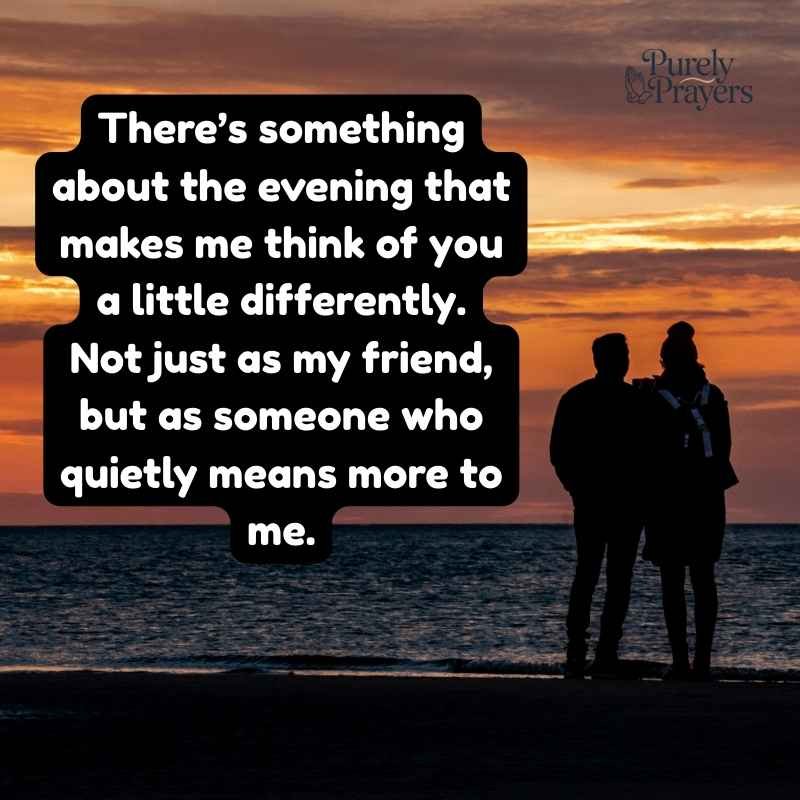 Romantic Good Evening Message to My Friend
