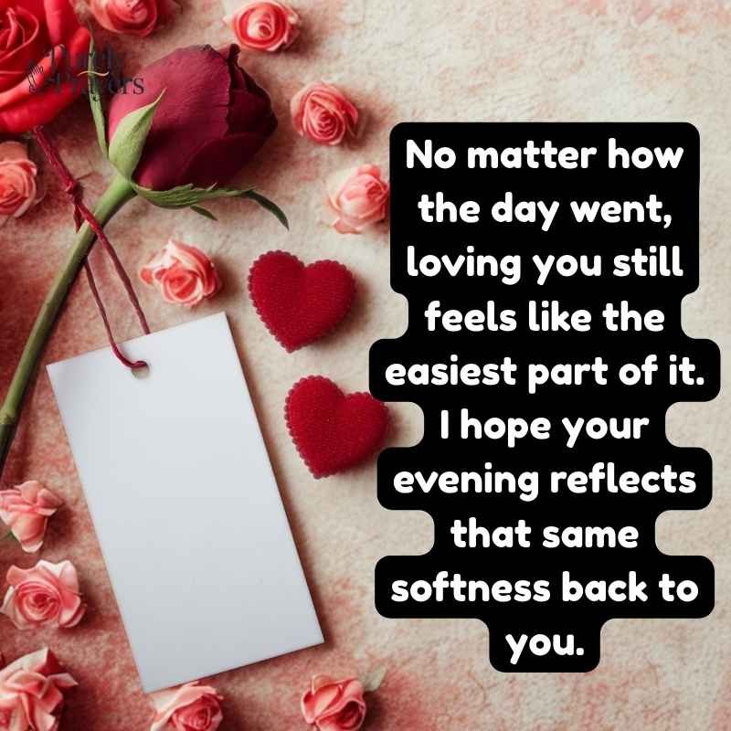 Romantic Good Evening Messages for My Love
