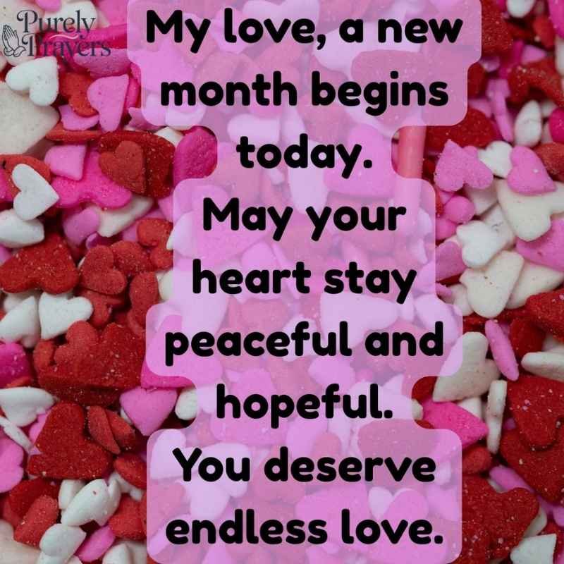  Sweet New Month Wishes to My Love Girlfriend
