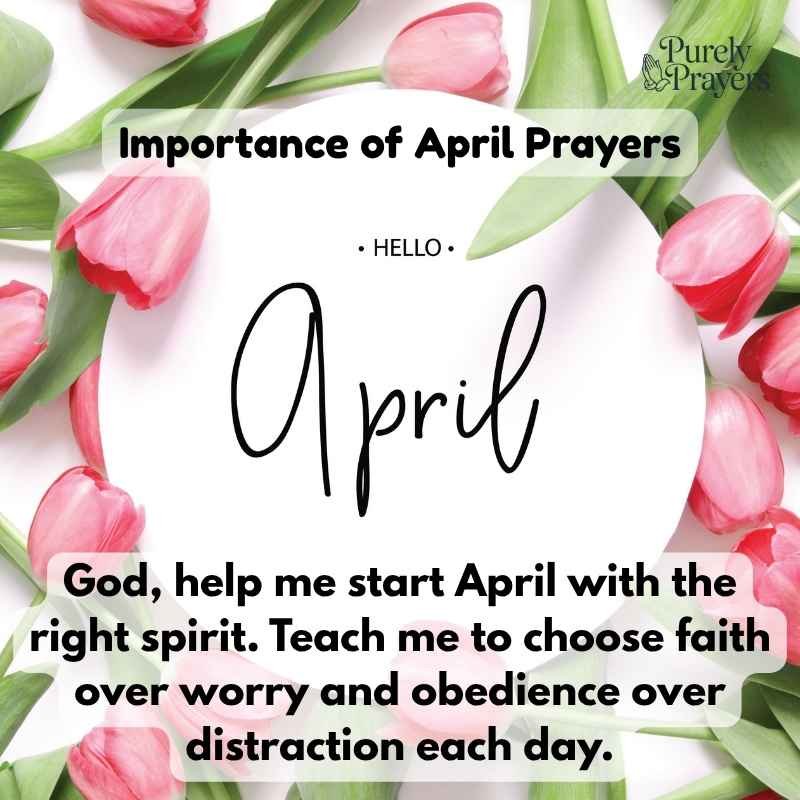 The Importance of Starting April With Prayer
