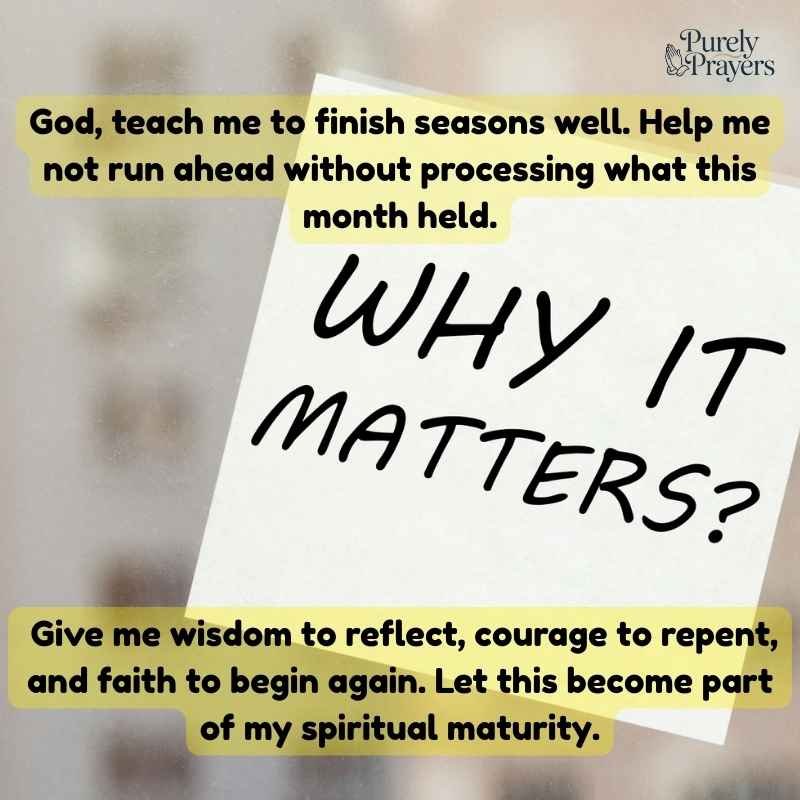 Why End of the March Prayers Matter Spiritually