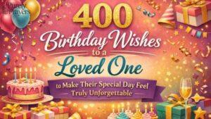 400 Birthday Wishes to a Loved One to Make Their Special Day Feel Truly Unforgettable