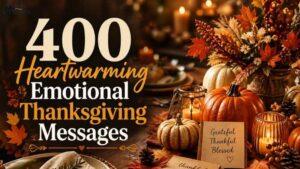 400 Heartwarming Emotional Thanksgiving Messages for Family, Friends, Colleagues, and Loved Ones
