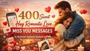 400 Sweet Hug Romantic Love Miss You Messages for Boyfriend, Girlfriend, Husband, and Wife