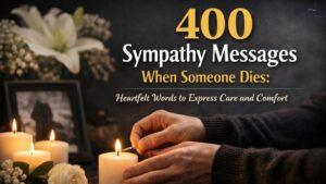 400 Sympathy Messages When Someone Dies: Heartfelt Words to Express Care and Comfort
