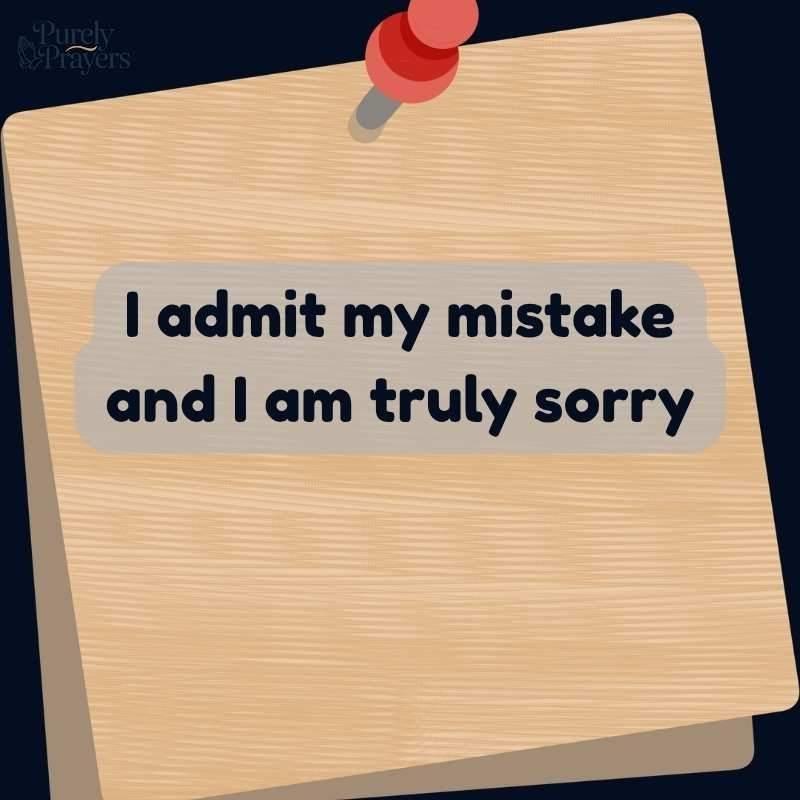 Apology Message for Mistake