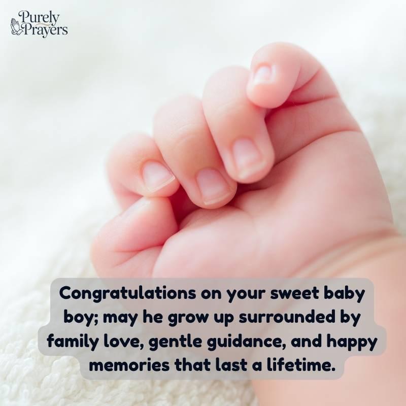 Baby Boy Wishes for Family Members and Close Relatives