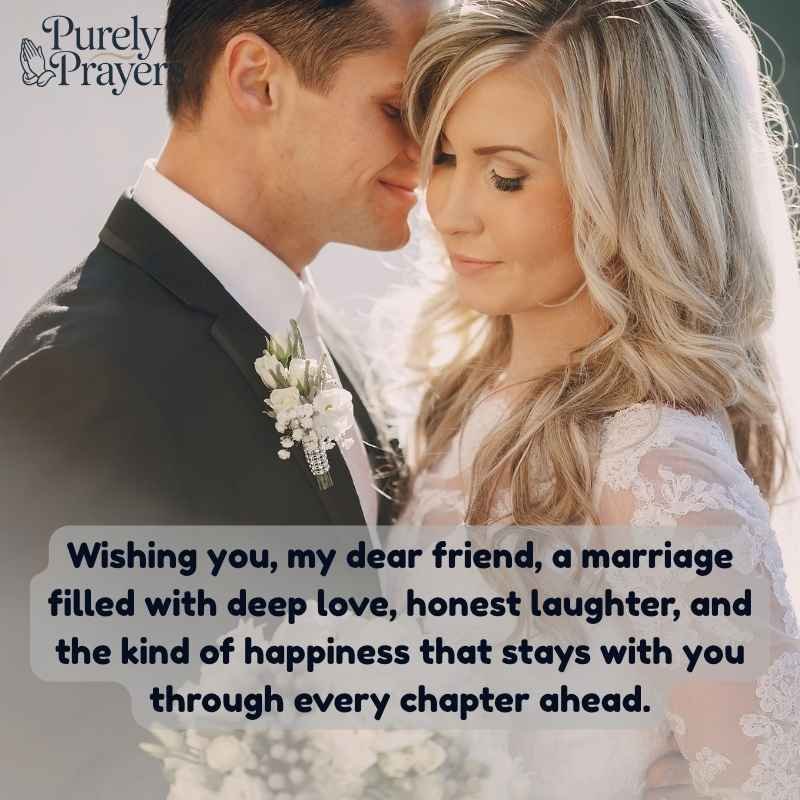 Beautiful Happy Married Life Wishes Text Messages for a Friend