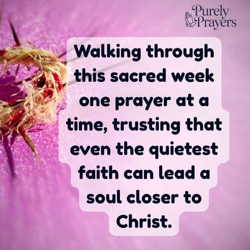 Best Holy week Captions for Every Day of the Sacred Week