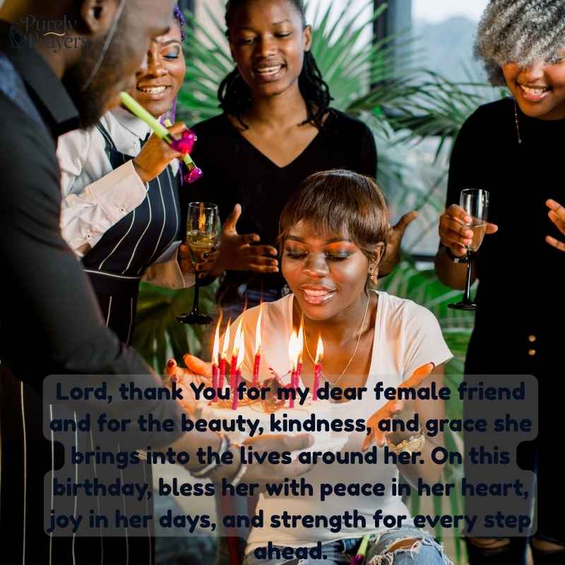 Birthday Prayer for a Female Friend with Love and Grace