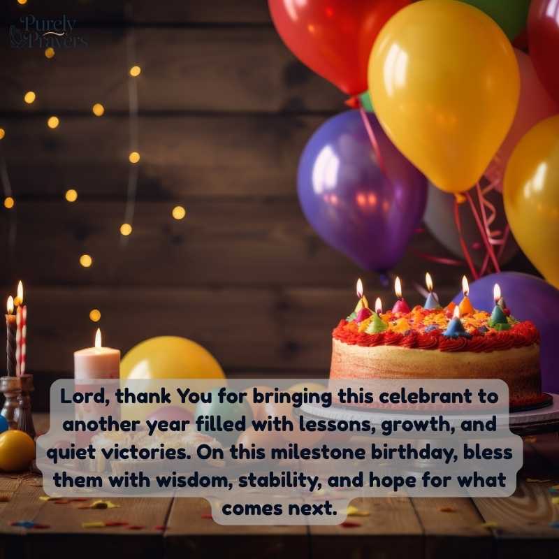 Birthday Prayer for Adults and Milestone Ages