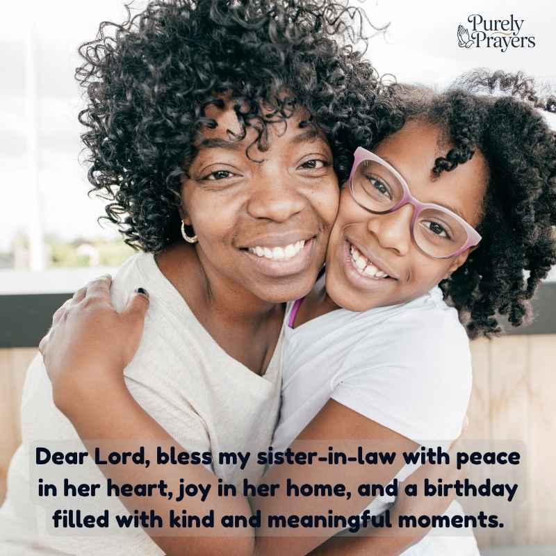 Birthday Wishes and Prayers for a Sister-in-Law