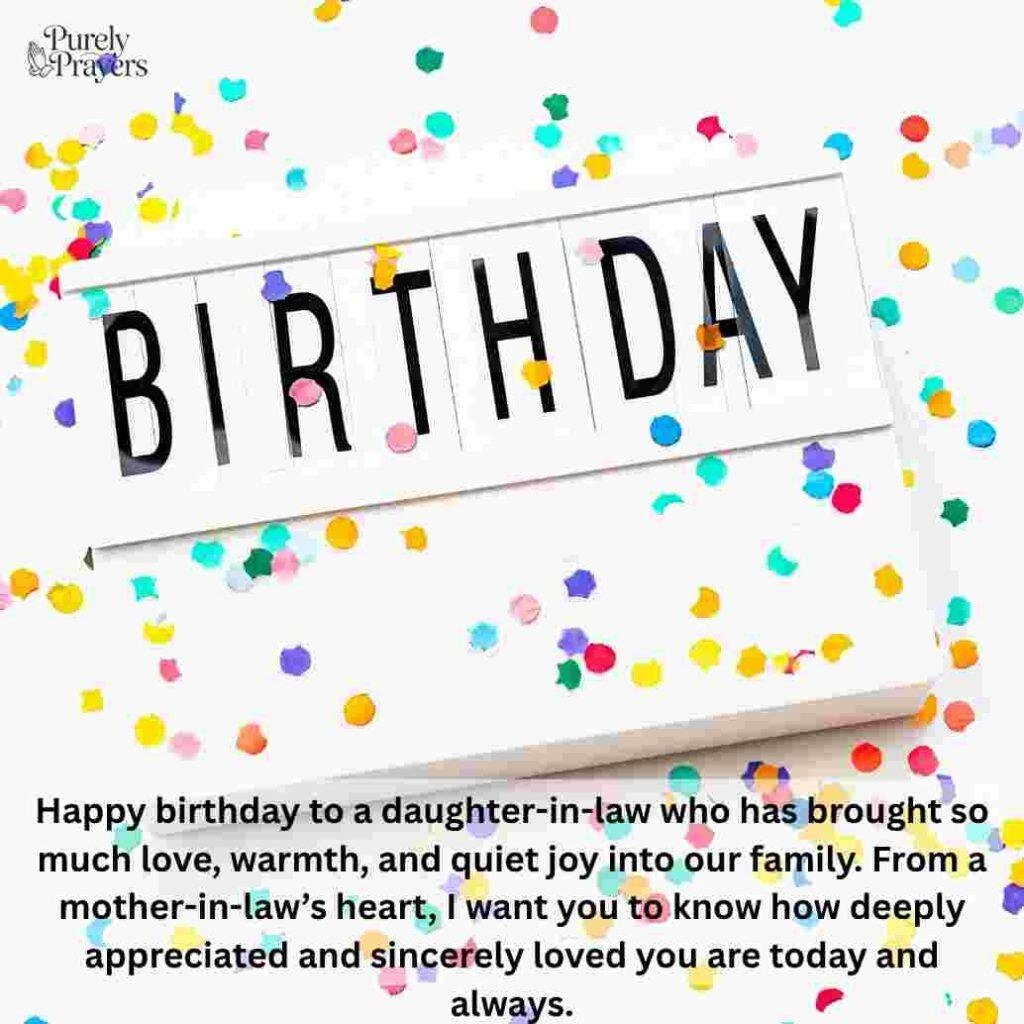 Birthday Wishes for Daughter in Law From Mother-in-Law