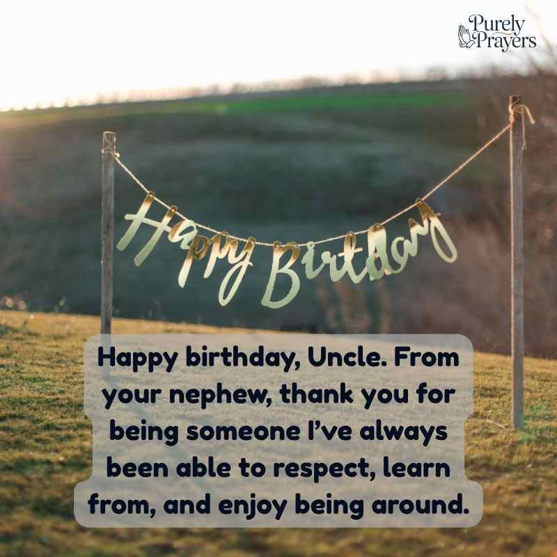 Birthday Wishes for Uncle from Nephew
