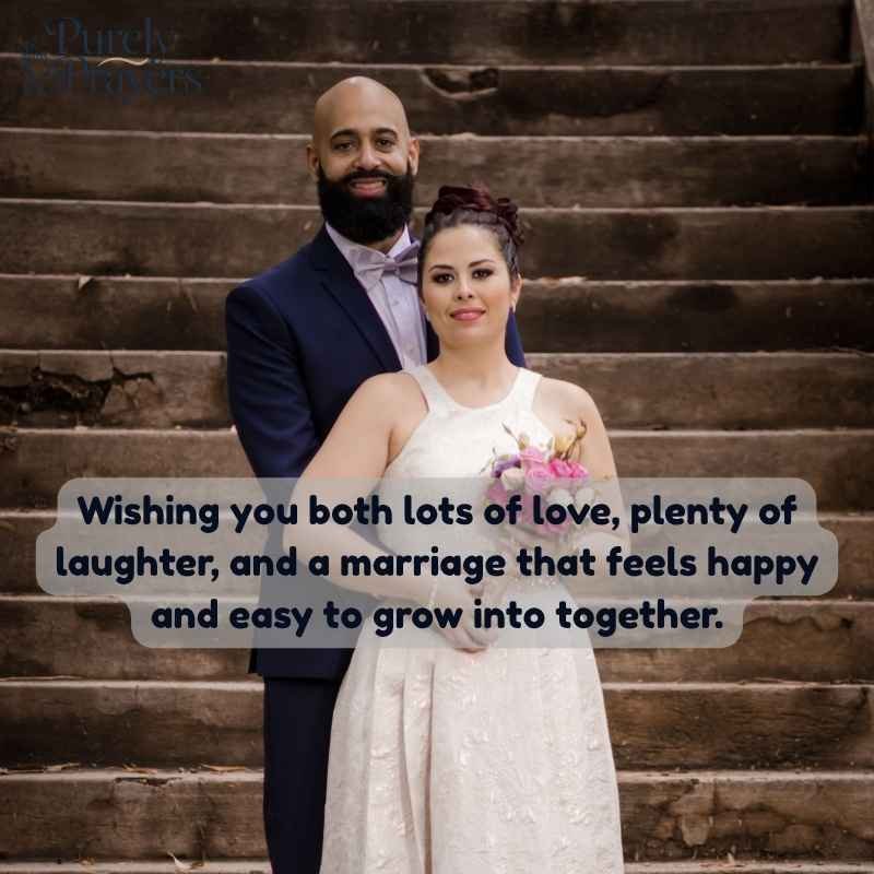Casual and Simple Wishes for Married Life