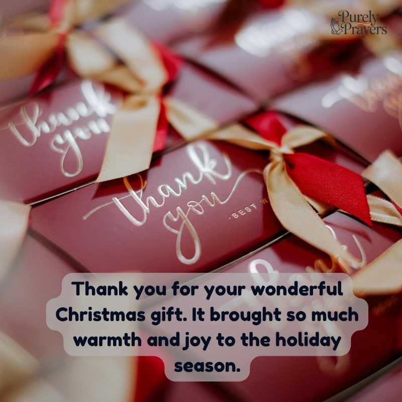Christmas Gift Thank You Messages Full of Warmth and Joy